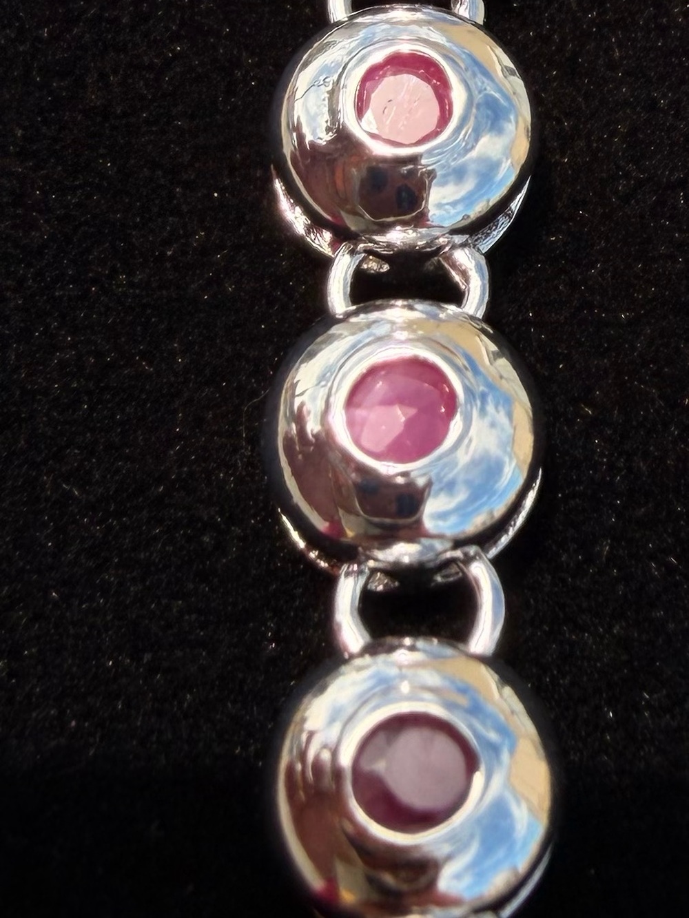 8.00 CTW AA Ruby 18K White Gold Plated Designer Bracelet 7 Inc - Picture 12 of 12